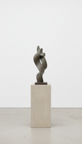 Bronze sculpture on minimalist plinth