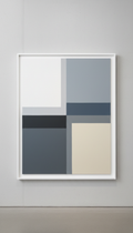 Abstract painting with museum-quality frame
